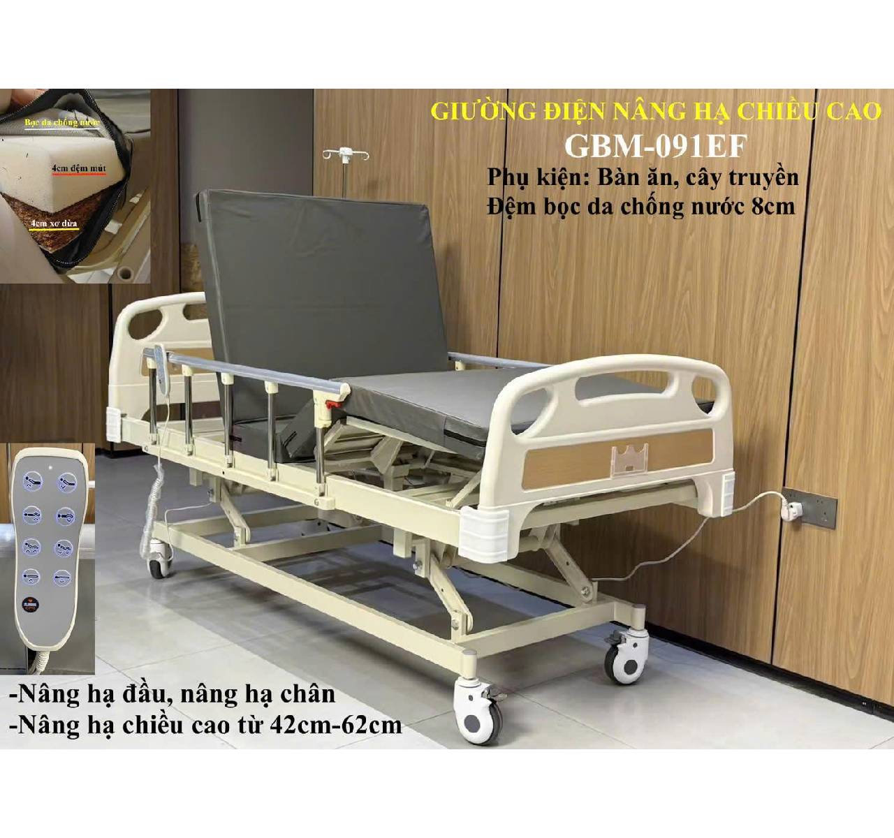 GIƯỜNG ĐIỆN 3 CHỨC NĂNG GBM-091EF